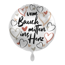 1 Ballon - Mitten ins Herz