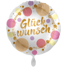 1 Balloon XXL - Shiny Dots Glückwunsch