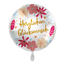 1 Balloon - Celebration Flowers - GER