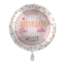 1 Ballon - Birthday Cupcakes