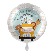 1 Balloon - Schoolbus Happy Animals - GER