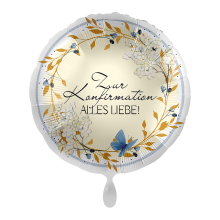 1 Ballon - Konfirmation Tender Florals