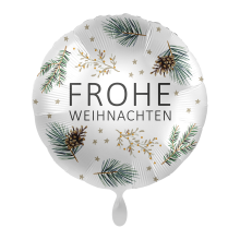 1 Balloon - Christmas Winter Leaves - GER