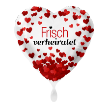 1 Ballon - Frisch Verheiratet Herzen