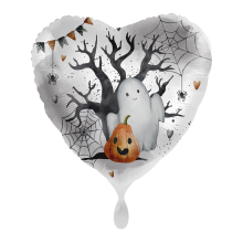 1 Balloon - Friendly Ghost & Pumpkin - UNI
