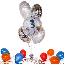 Heliumballon in a Box - Happy Fire Engine - Drei