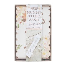 1 Sash - Floral Mummy to be - Foiled