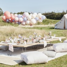 5 Balloons - Flower Confetti Filled - Team Bride