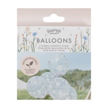 5 Balloons - Flower Confetti Filled - Team Bride