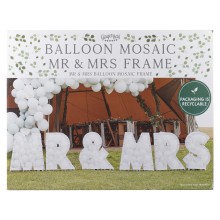 6 Balloon Mosaic XL - Mr & Mrs