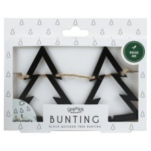 Bunting - Cut Out Trees - Black