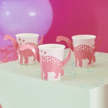 Paper Cup - Pop Out Dinosaur - Pink