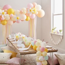 1 Balloon Arch - Spring Colour and Daisy Balloons