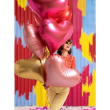 1 Ballon XXL - Herz - Rosa