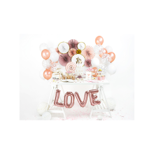 1 Ballon - Schriftzug - LOVE - Rosegold