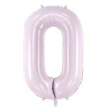 1 Balloon XL - Zahl 0 - Lila