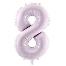 1 Balloon XL - Zahl 8 - Lila