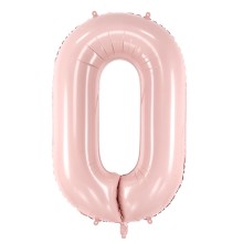 1 Balloon XL - Zahl 0 - Rosa
