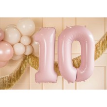 1 Balloon XL - Zahl 0 - Rosa