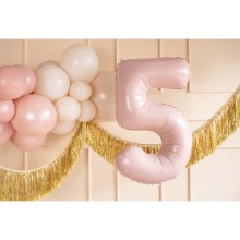 1 Balloon XL - Zahl 5 - Rosa