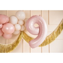 1 Balloon XL - Zahl 9 - Rosa