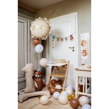 1 Balloon XXL mit Standfuß - Zahl 1 - Bär