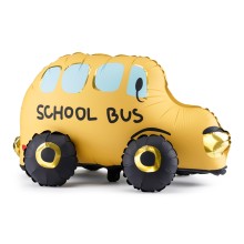 1 Ballon XXL mit Standfuß - School Bus