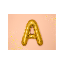 1 Ballon XS - Buchstabe A - Gold