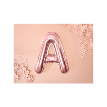 1 Ballon XS - Buchstabe A - Rosegold