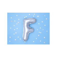 1 Ballon XS - Buchstabe F - Silber