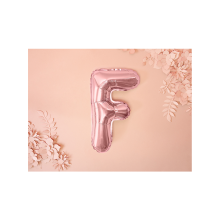 1 Ballon XS - Buchstabe F - Rosegold