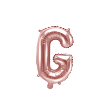 1 Ballon XS - Buchstabe G - Rosegold