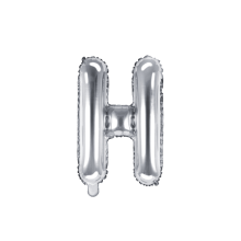 1 Ballon XS - Buchstabe H - Silber