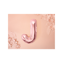 1 Ballon XS - Buchstabe J - Rosegold