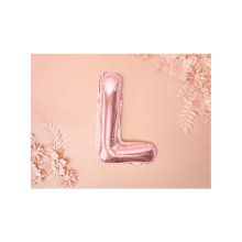 1 Ballon XS - Buchstabe L - Rosegold