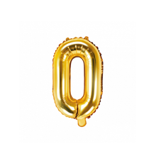 1 Ballon XS - Buchstabe O - Gold
