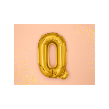 1 Ballon XS - Buchstabe Q - Gold