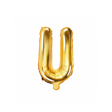 1 Ballon XS - Buchstabe U - Gold