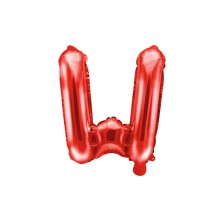 1 Ballon XS - Buchstabe W - Rot