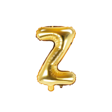 1 Ballon XS - Buchstabe Z - Gold