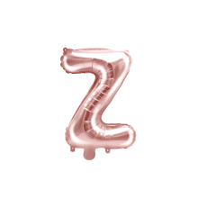 1 Ballon XS - Buchstabe Z - Rosegold