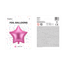 1 Ballon - Stern - Satin - Pink