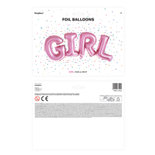 1 Ballon - Schriftzug - GIRL