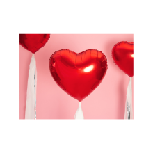 1 Ballon - Herz - Rot