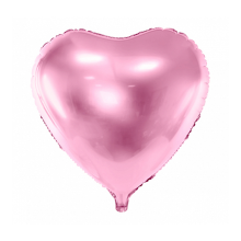 1 Ballon - Herz - Rosa