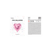 1 Ballon - Herz - Rosa