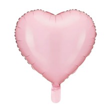 1 Ballon - Herz - Hellrosa