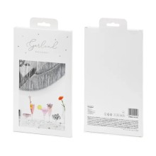 1 Girlande - Fringe Girlande Silber