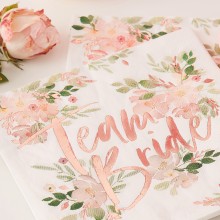 16 Paper Napkins - Team Bride - Foiled