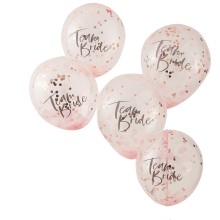 5 Balloons - Confetti Balloons - Team Bride